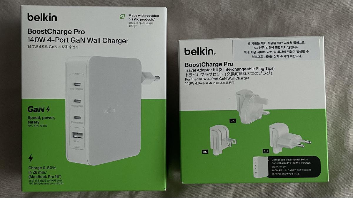 韓國 Belkin 充電器推薦與保修後記── BoostCharge Pro 140W 四口氮化鎵（GaN）快充 WCH014krWH
